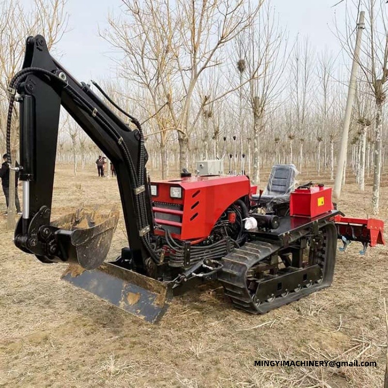 compact crawler tiller for small farm