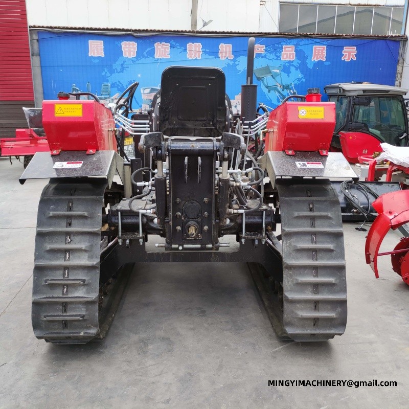 crawler tiller with attachments