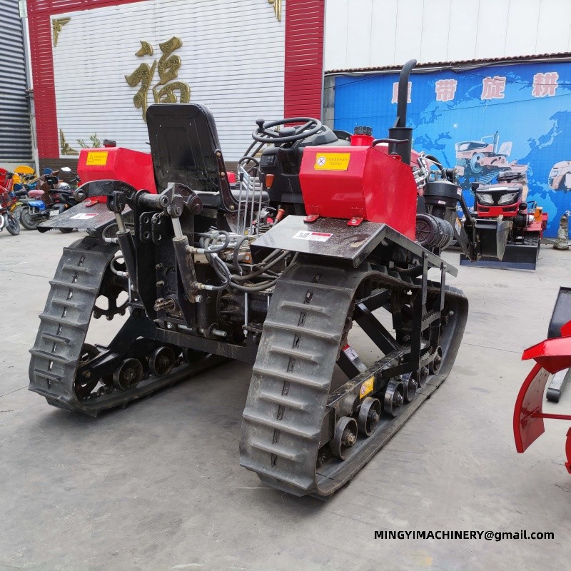 crawler tiller with attachments
