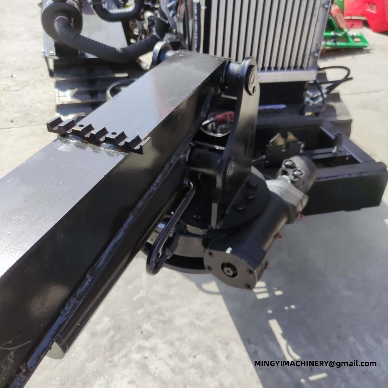 crawler tiller with attachments