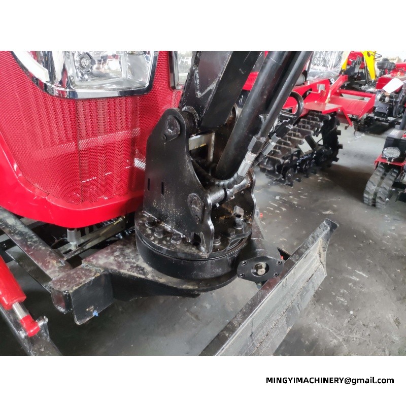 crawler tiller with attachments