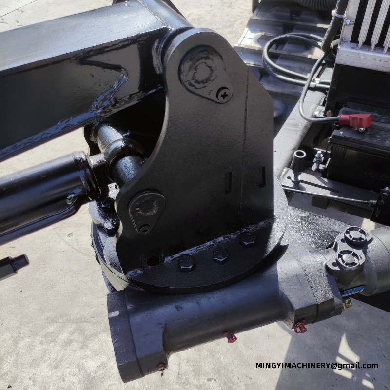 crawler tiller with attachments