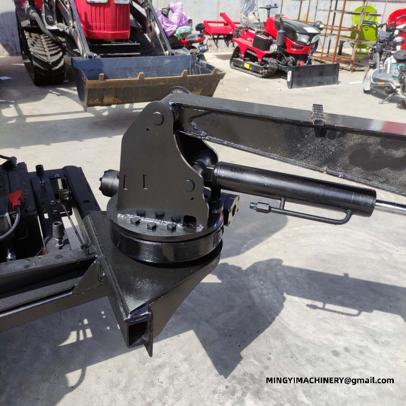 crawler tiller with attachments