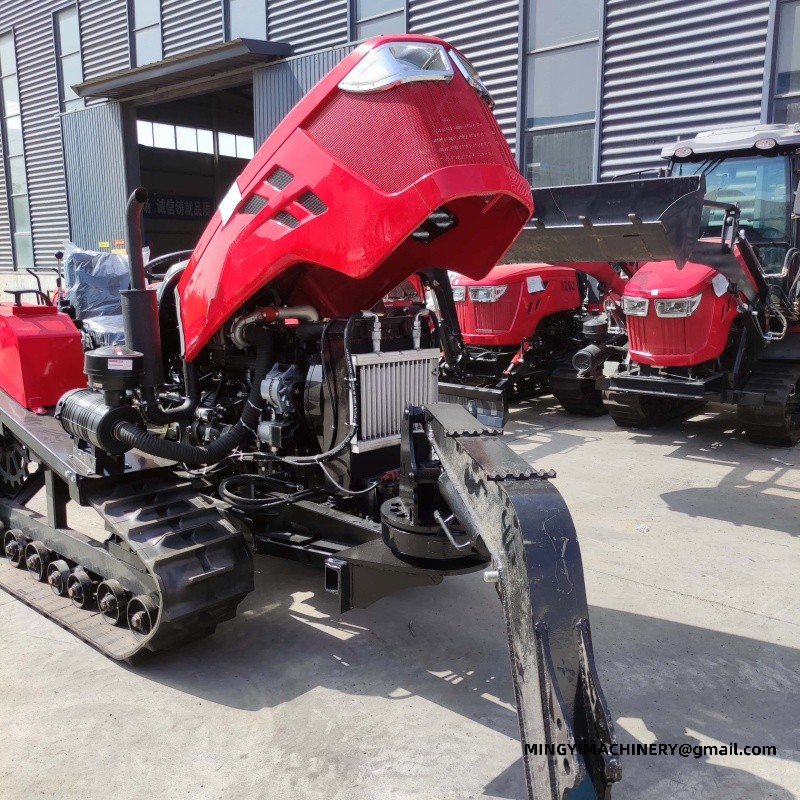 crawler tiller with attachments