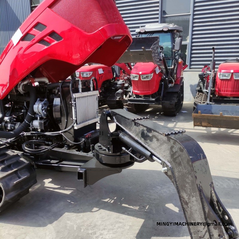 crawler tiller with attachments