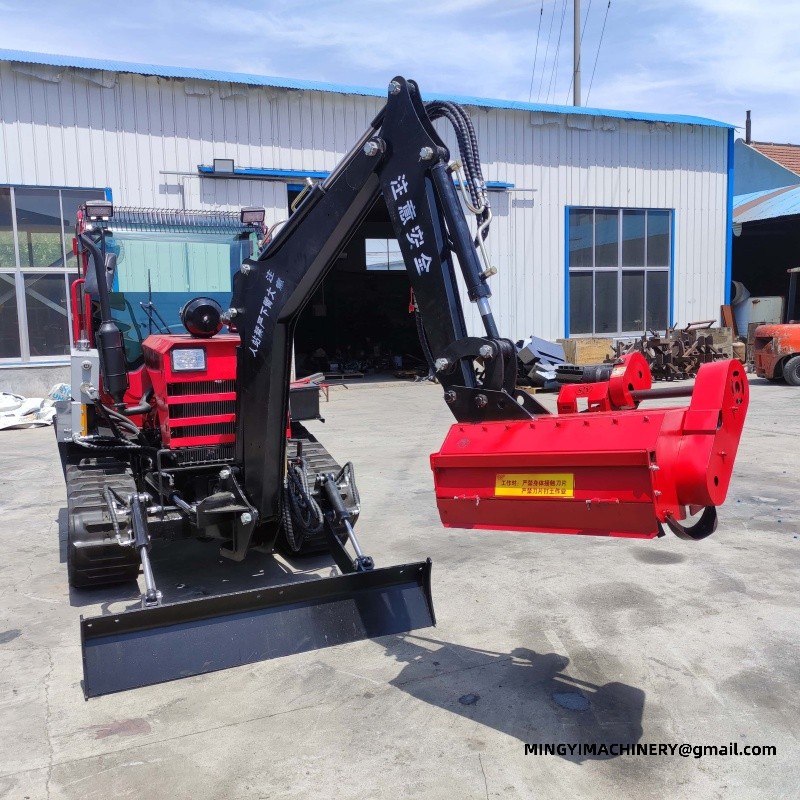 crawler tiller with plow Weed remover