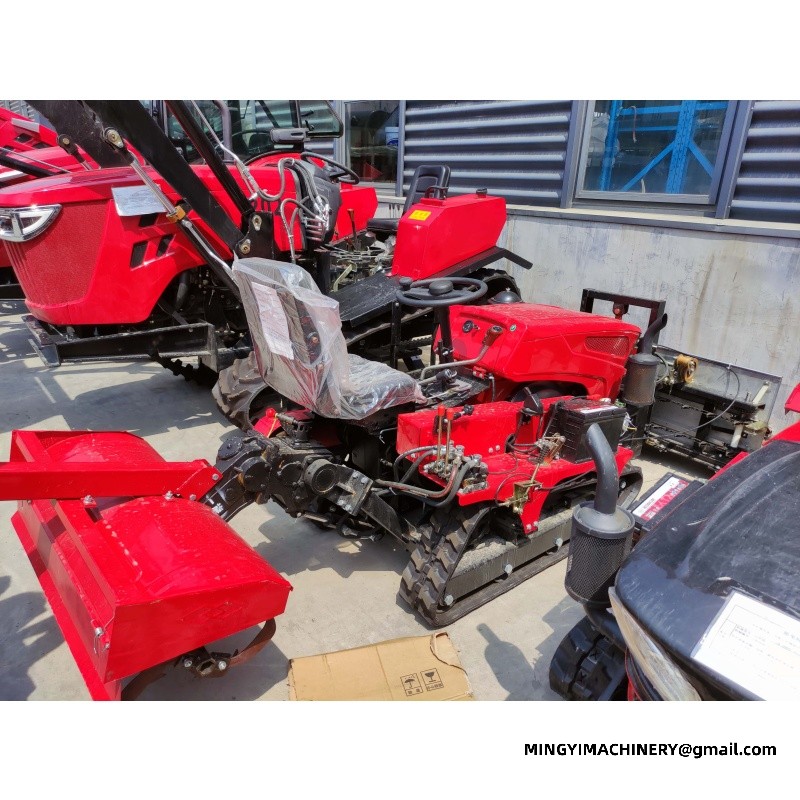 crawler tiller with trailer Cutting machine