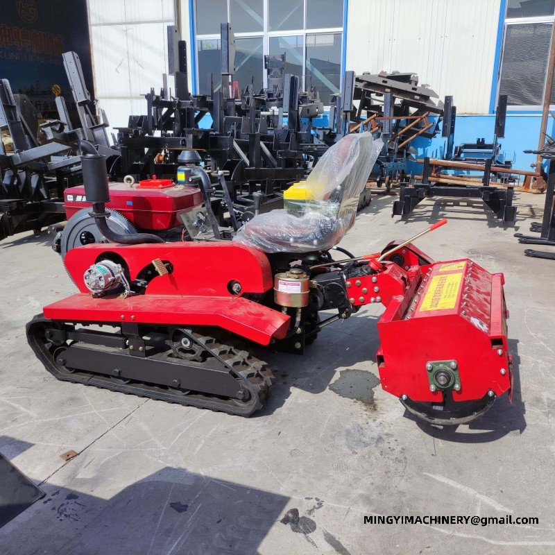 tracked agricultural tiller factory Grass cutter