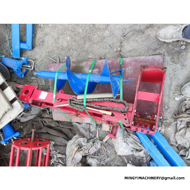 crawler tiller with plow drilling rig