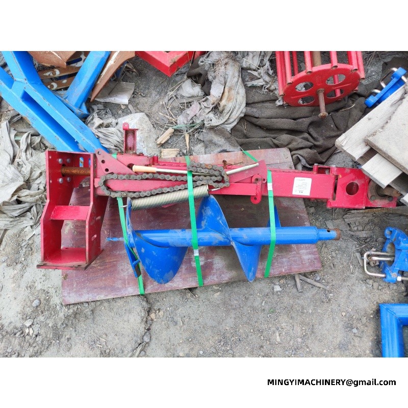 crawler tiller with plow drilling rig