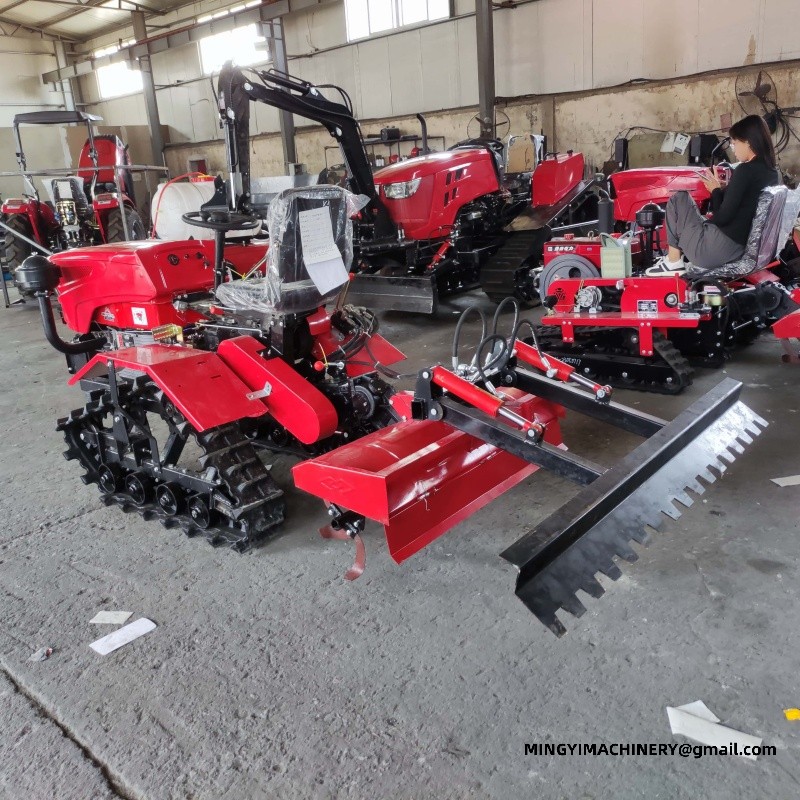 crawler tiller with ridger