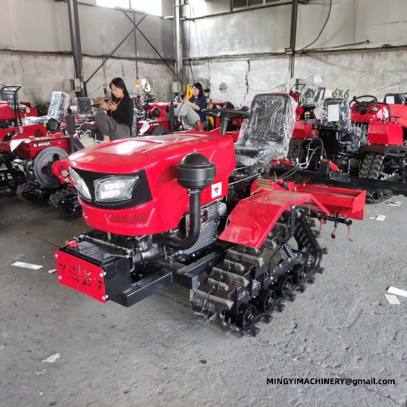 crawler tiller with ridger