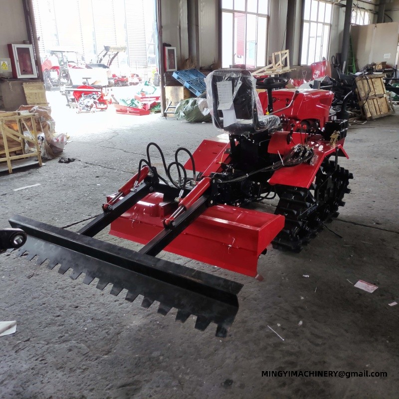 crawler tiller with ridger