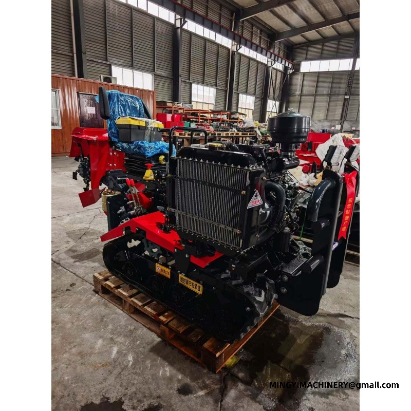 crawler tiller for hillside farming