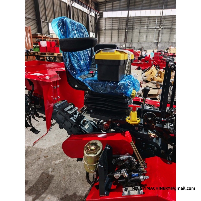 crawler tiller for hillside farming