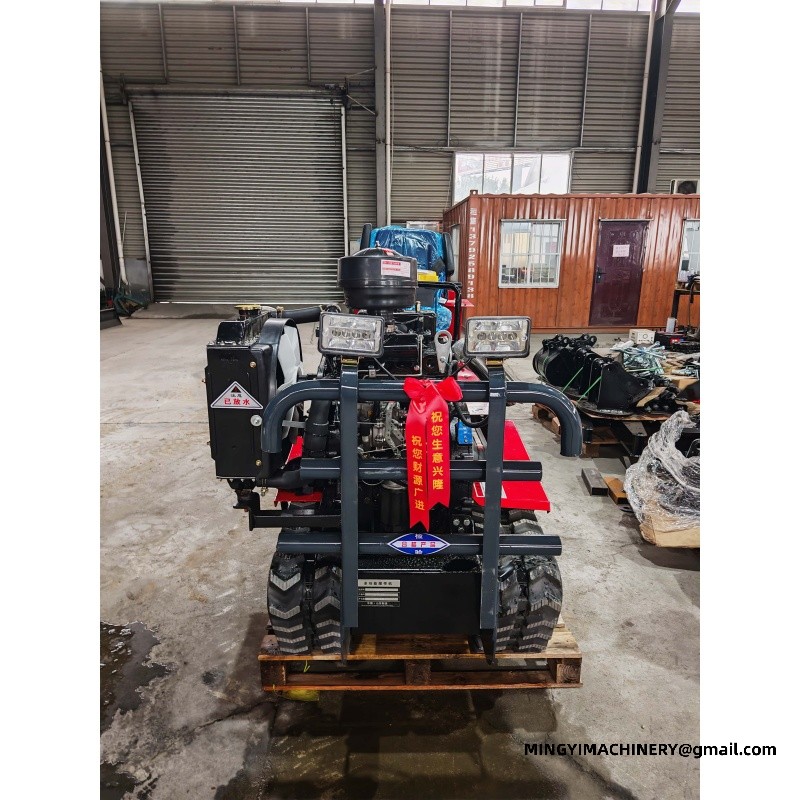 crawler tiller for hillside farming
