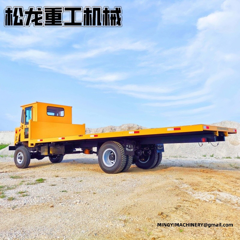 4WD dump truck with mixer drum