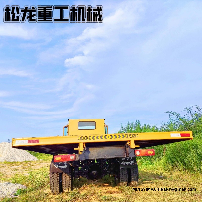 4WD dump truck with mixer drum