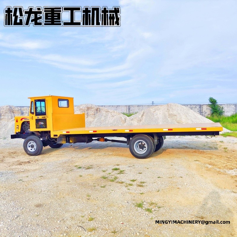 4WD dump truck with mixer drum