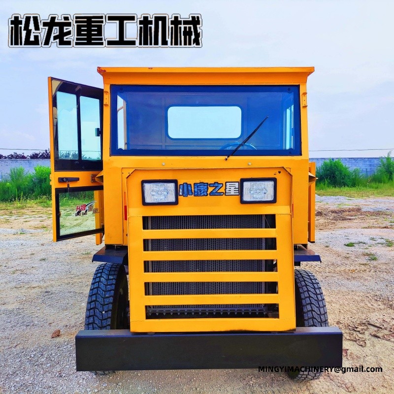 articulated dumper with crane