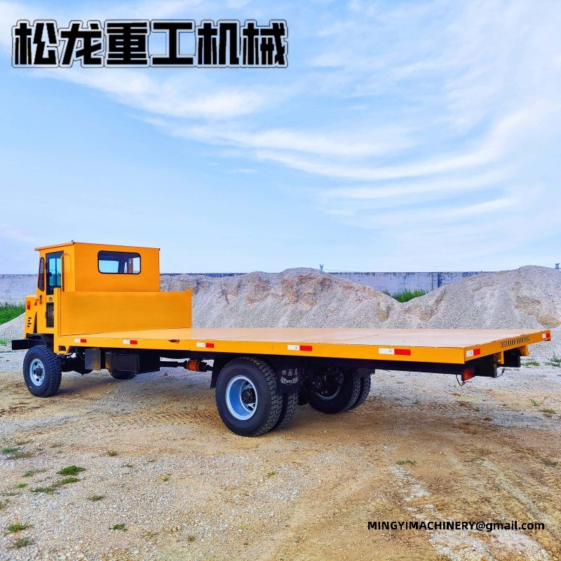 articulated dumper with crane