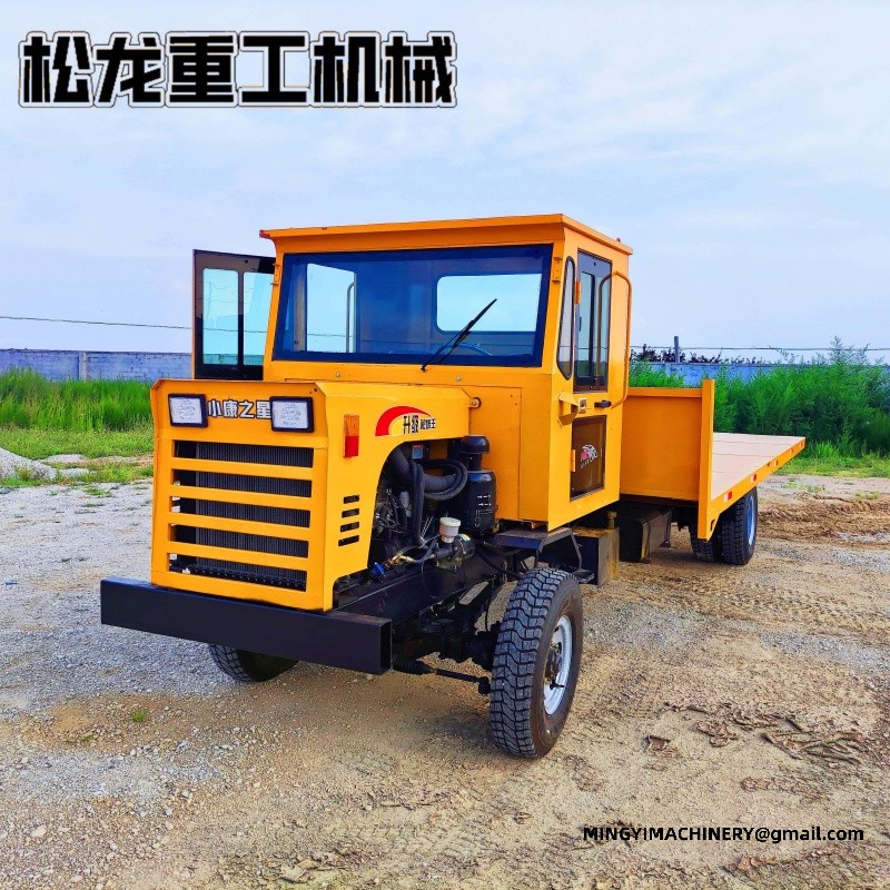 articulated dumper with crane