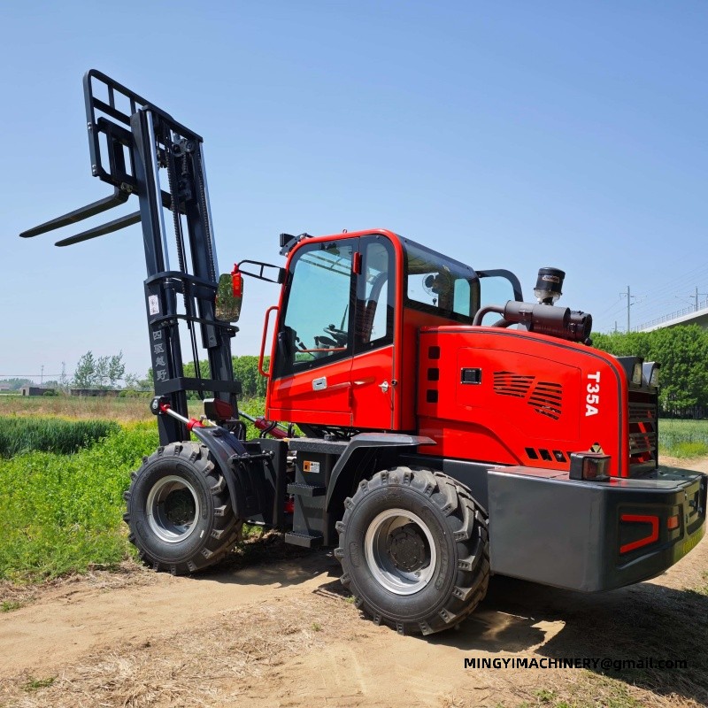 rough terrain forklift for construction
