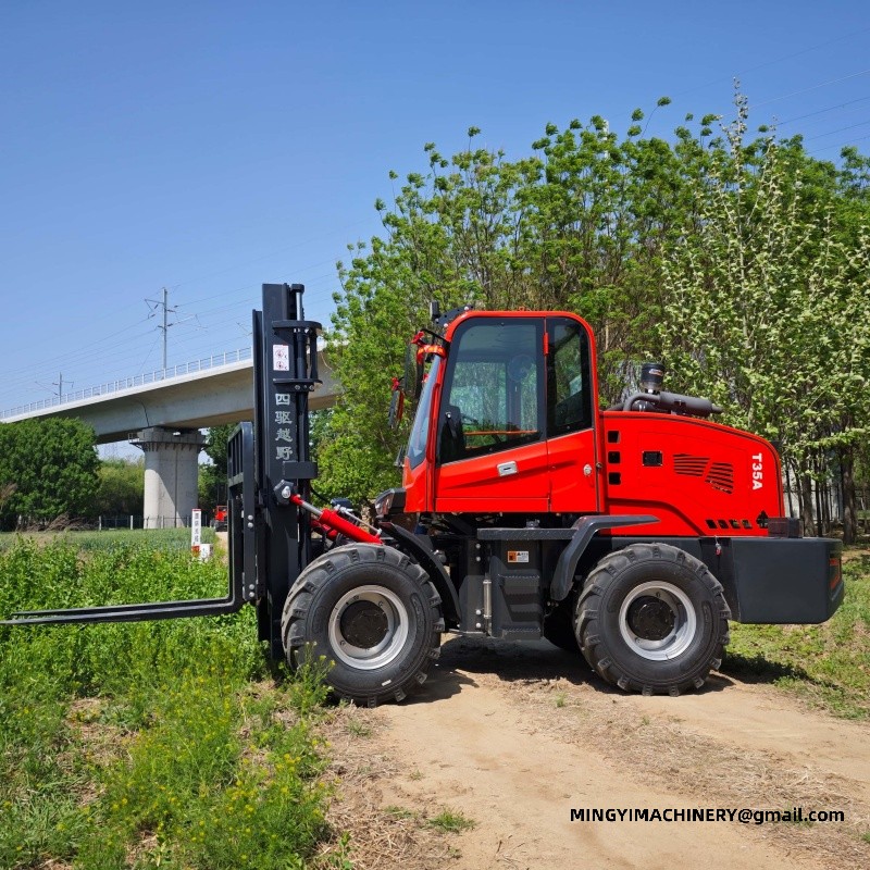 rough terrain forklift for construction