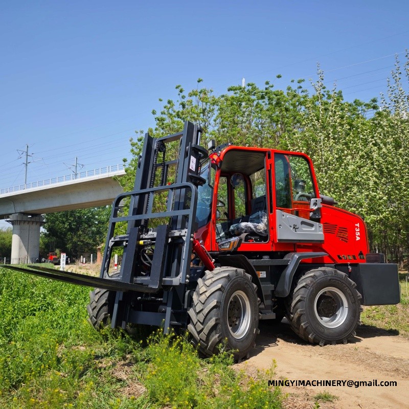 4wd forklift for lumber yard