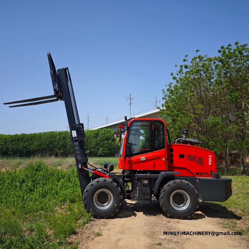 4wd forklift for lumber yard