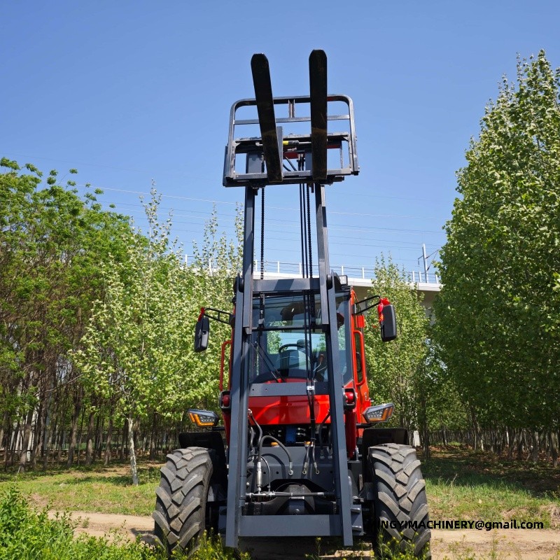 4wd forklift for lumber yard