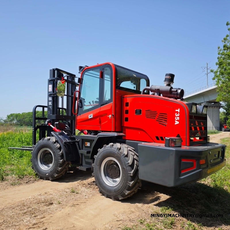 4wd forklift for lumber yard
