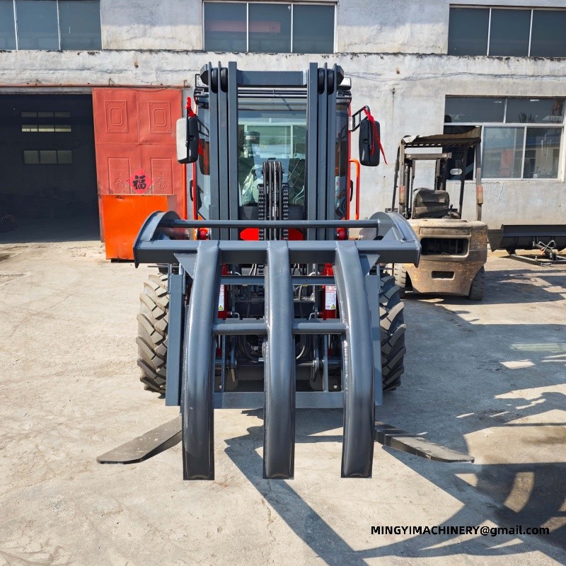 off road forklift log grapple