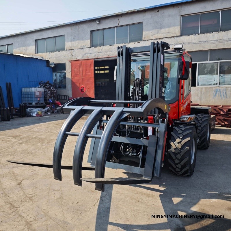 off road forklift log grapple