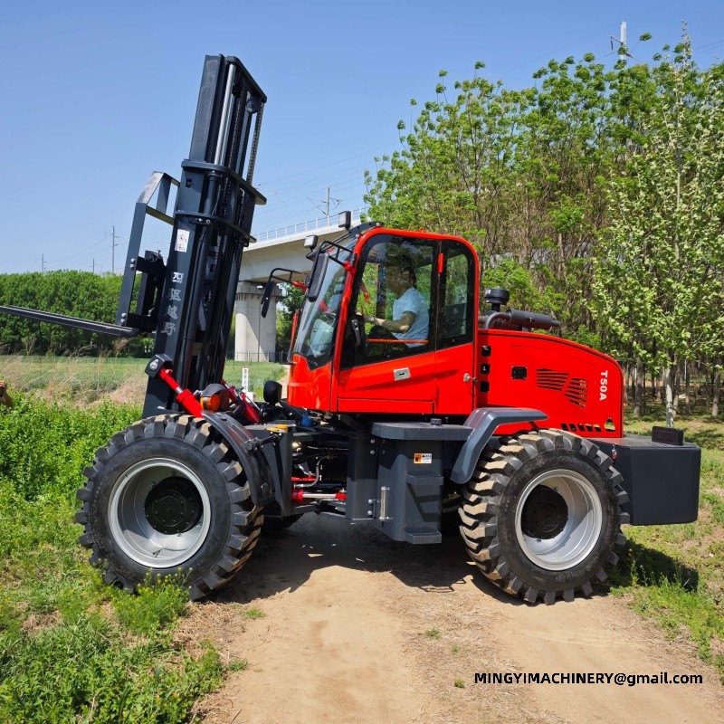 rough terrain forklift for construction