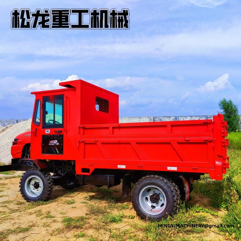 4x4 off road dumper working on site
