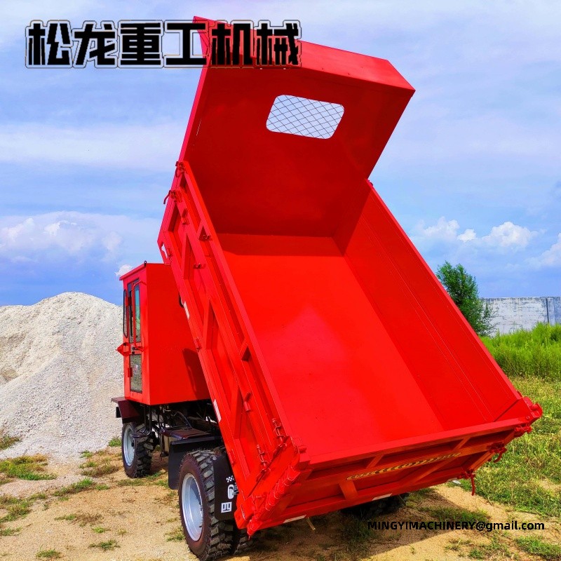 4x4 off road dumper working on site