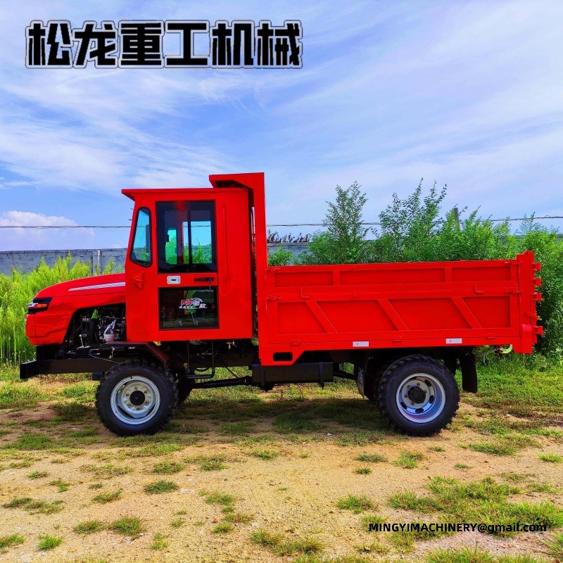 articulated dump truck on rough terrain