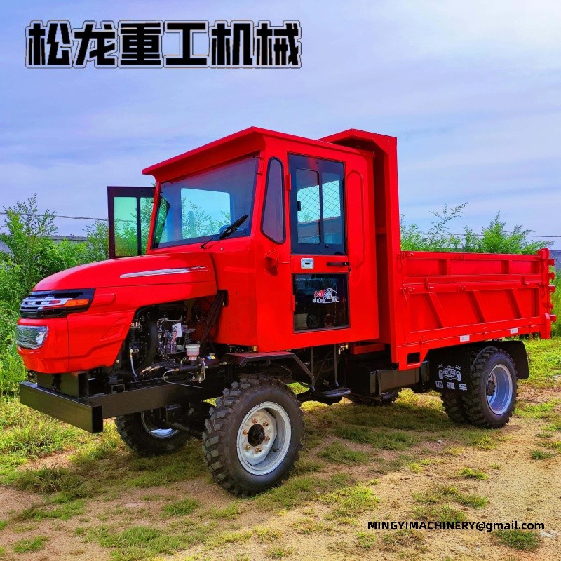 articulated dump truck on rough terrain