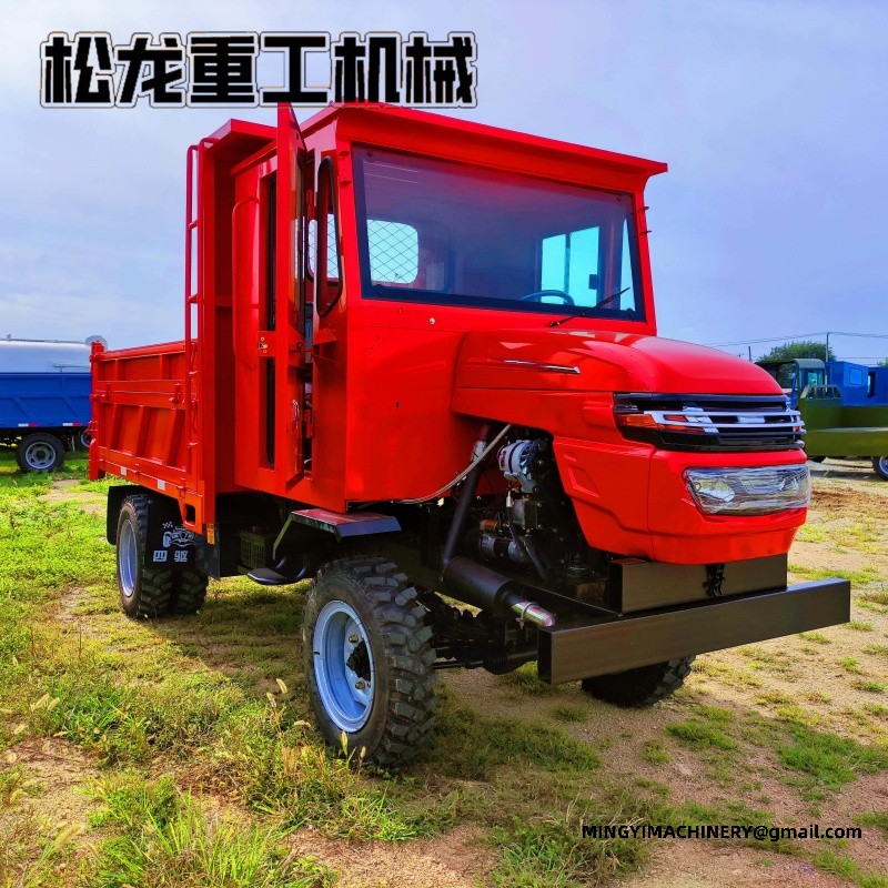 articulated dump truck on rough terrain