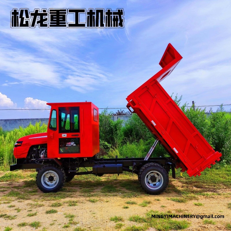 4WD site dumper climbing slope