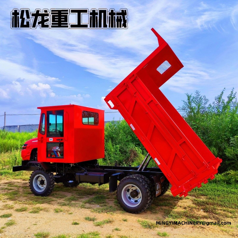 4WD site dumper climbing slope