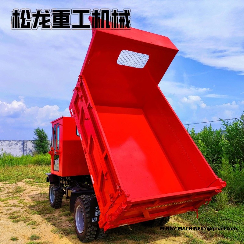 4WD site dumper climbing slope