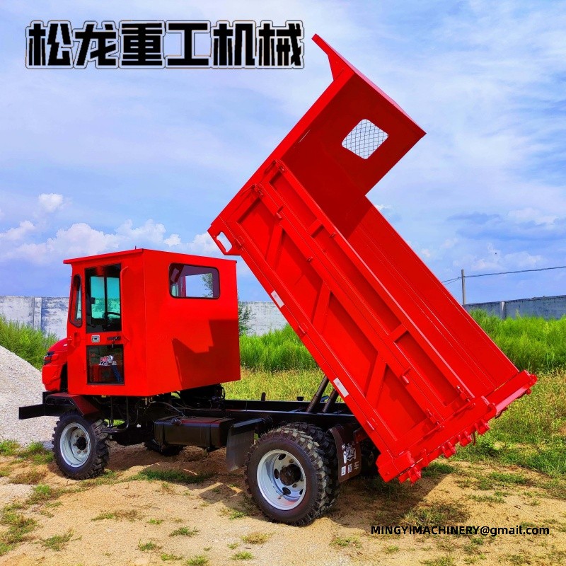 4WD site dumper climbing slope