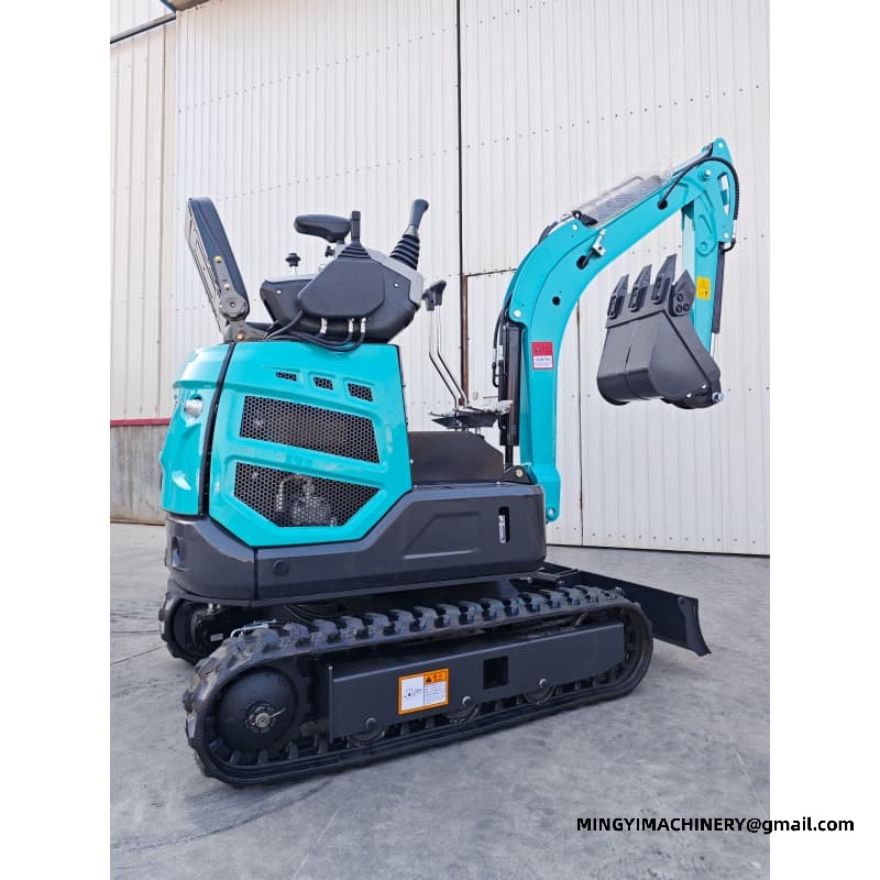 Small construction excavator
