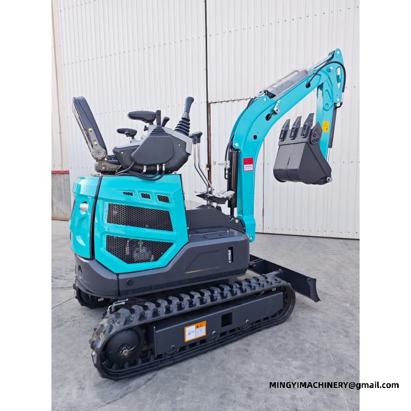 Small construction excavator