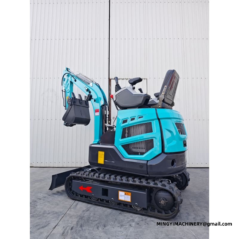 Small construction excavator