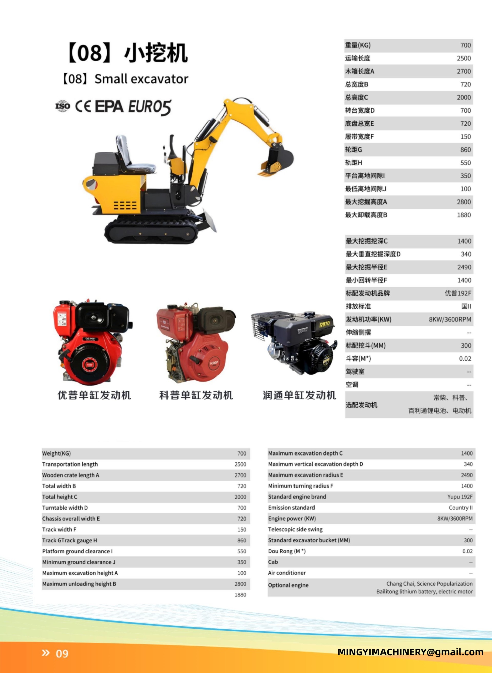  Pilot Operated ExcavatorSmart Mini Excavator