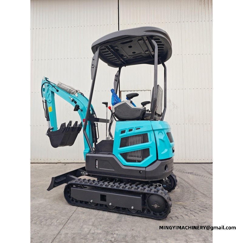 Flail Mower Mini Excavator, Mulching Small Digger, Brush Clearing Excavator