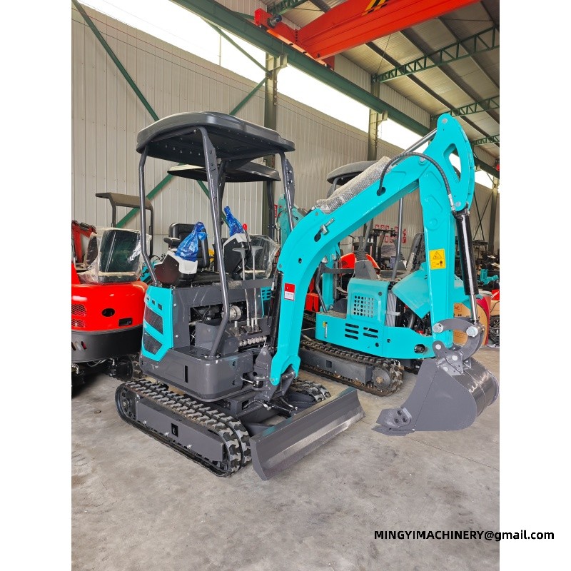 Flail Mower Mini Excavator, Mulching Small Digger, Brush Clearing Excavator